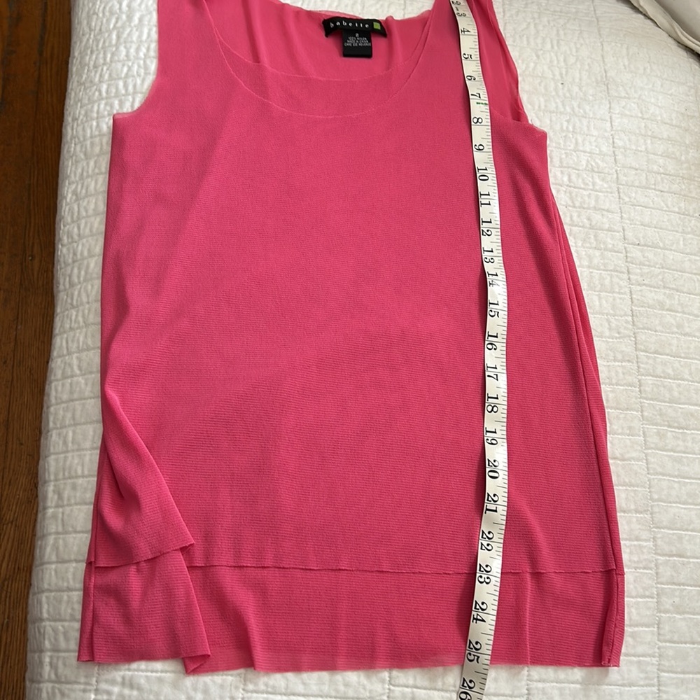 Babette San Francisco, Vintage, Pink Size 2 (Sm) Dbl Nylon Mesh Sleeveless Top - Picture 8 of 8